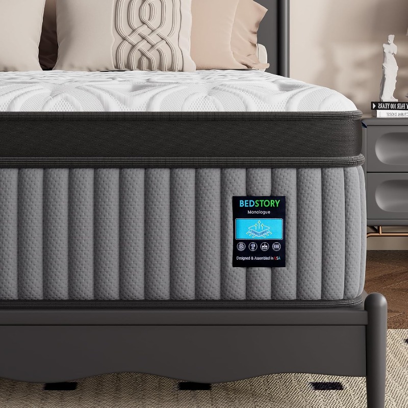 Memory Foam Topper - BedStory Matras Deep Sleep Hybride Matrassen