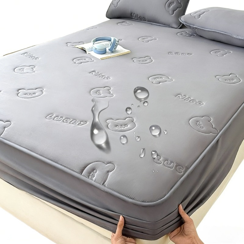 Memory Foam Topper - Ultrasoon gestikte queensize hoeslaken waterdichte kingsize