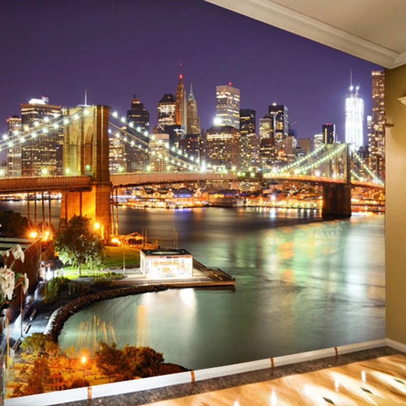 Home Textiles New York - Op maat gemaakte 3D muurschildering New