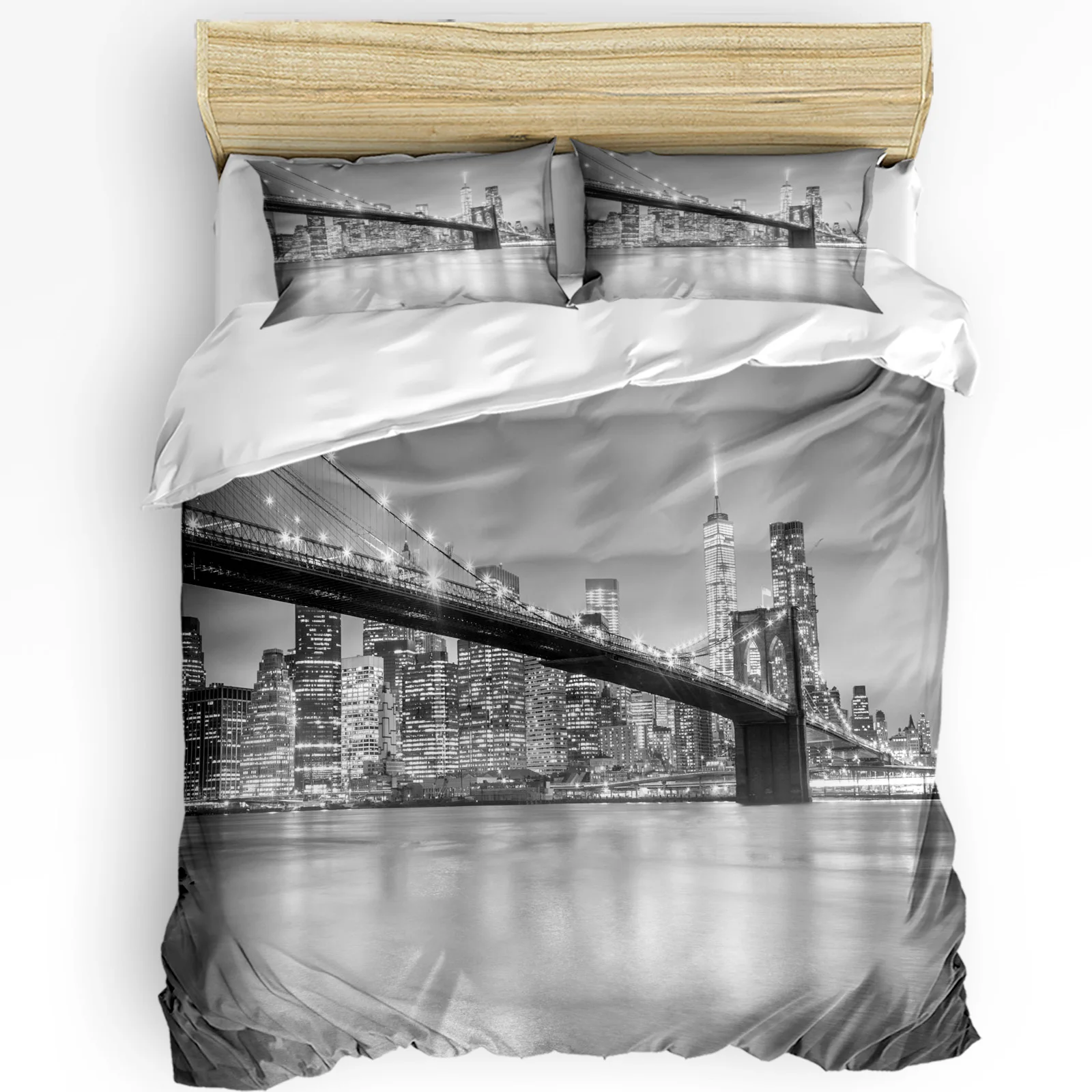 3-delige beddengoedset grijs N - Home Textiles New York recensie en prijs