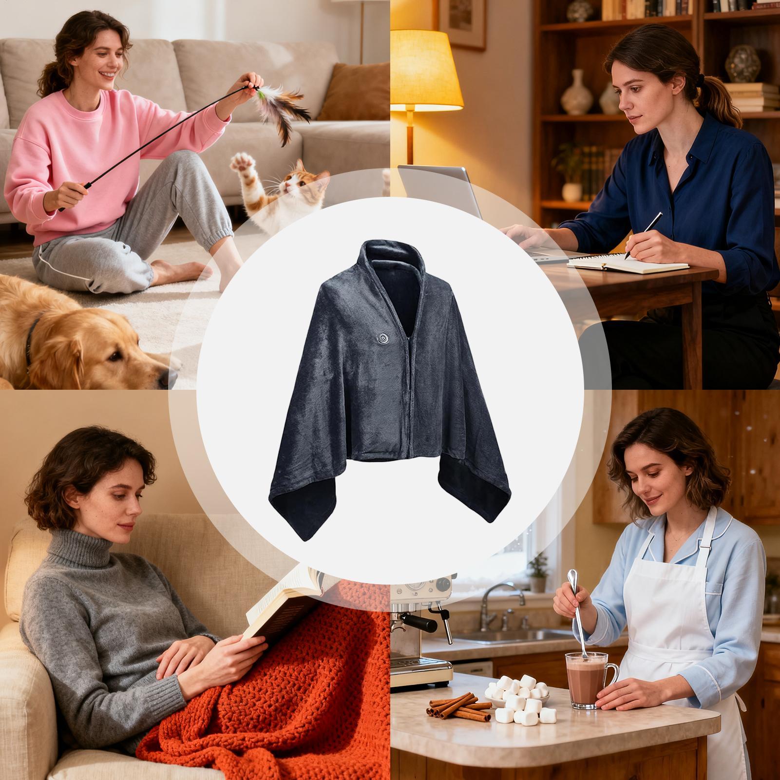 Draagbare verwarmde sjaal Draa - Electric Blanket Heated recensie en prijs