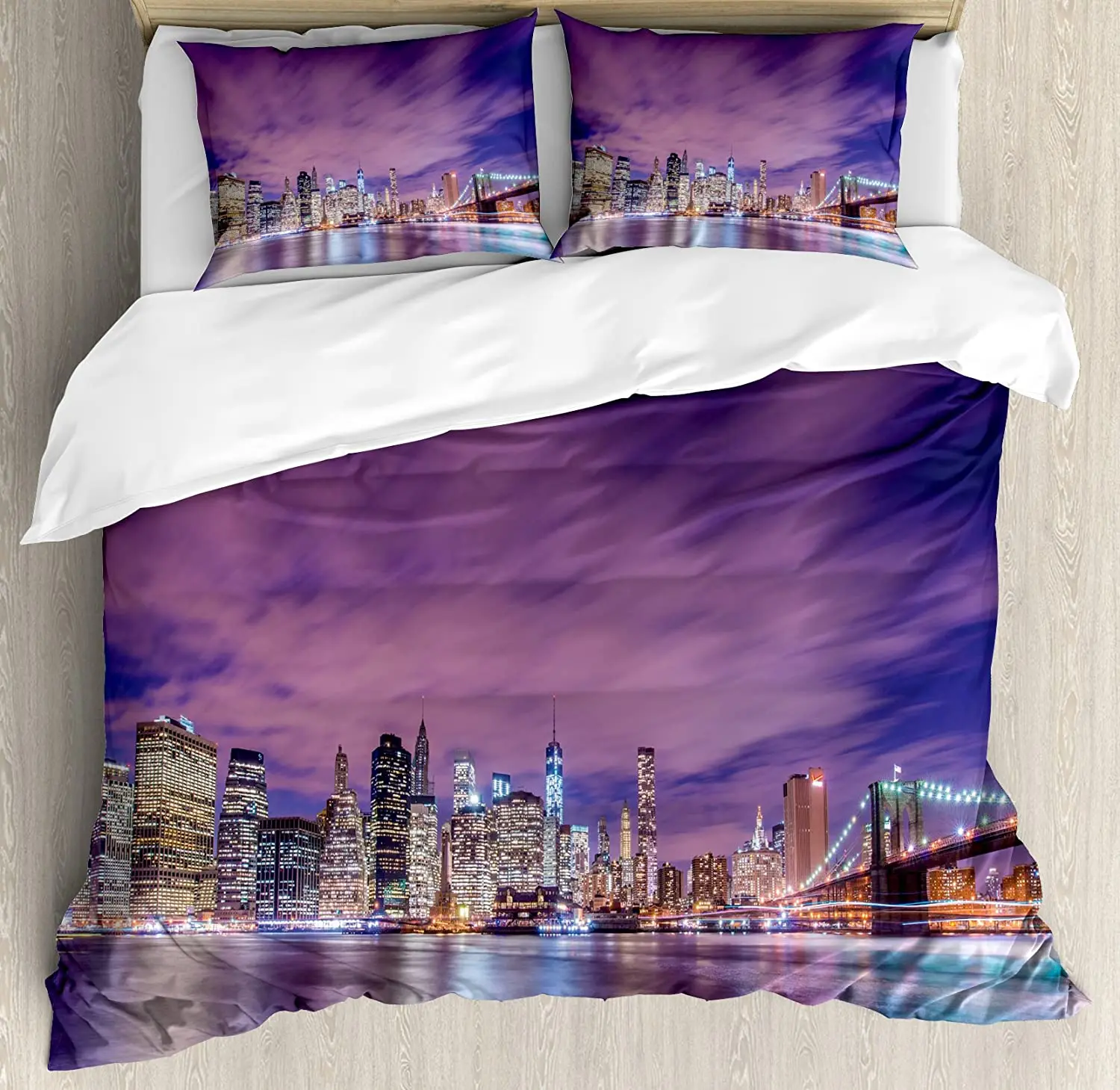 New York Engelse tekst landsch - Home Textiles New York recensie en prijs